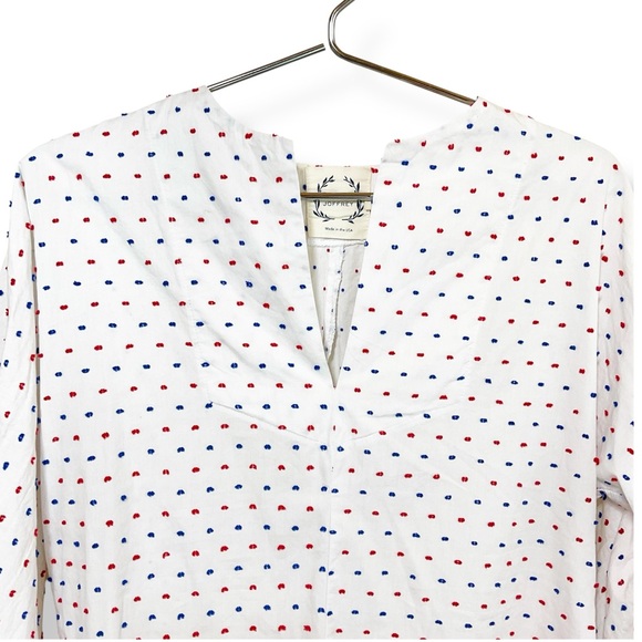 Olivia Joffrey Portola Swiss Dot Cotton Split Neck Tunic - Picture 3 of 7